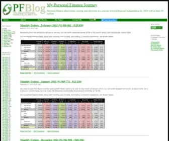 PFblog.com(The Personal Finance Blog Since 2003) Screenshot