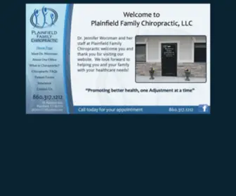 PFchiropractic.com(Plainfield Family Chiropractic) Screenshot