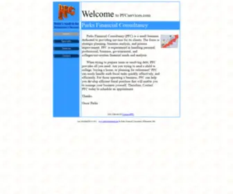 PFcservices.com(Parks Financial Consultancy) Screenshot