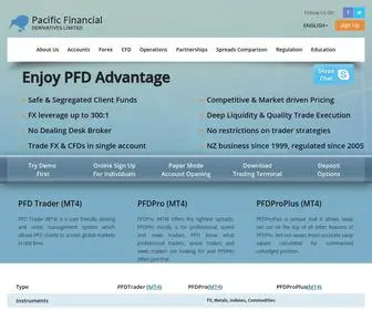 PFD-NZ.com(Pacific Financial Derivatives) Screenshot