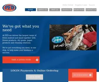 PFdfoods.com.au(PFD Foods) Screenshot