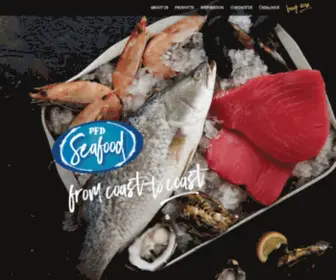 PFdseafood.com.au(Seafood Specialists) Screenshot