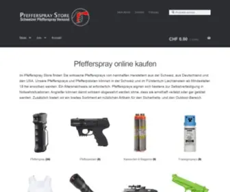 Pfefferspray-Store.ch(Pfefferspray Store) Screenshot