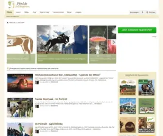 Pferd.de(Pferde und reiten sind unsere Leidenschaft) Screenshot