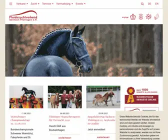 Pferde-Sachsen-Thueringen.de(Thüringen) Screenshot