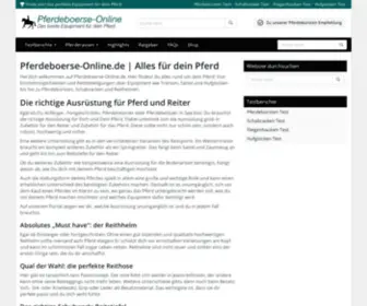 Pferdeboerse-Online.de(Startseite) Screenshot