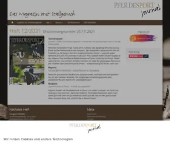 Pferdesport-Journal.de(Pferdesport Journal) Screenshot