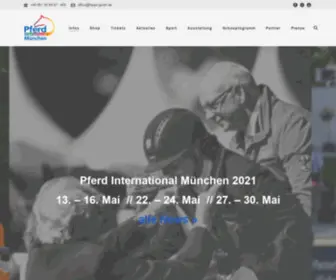 Pferdinternational.de(Offizielle Webseite der Pferd International München) Screenshot