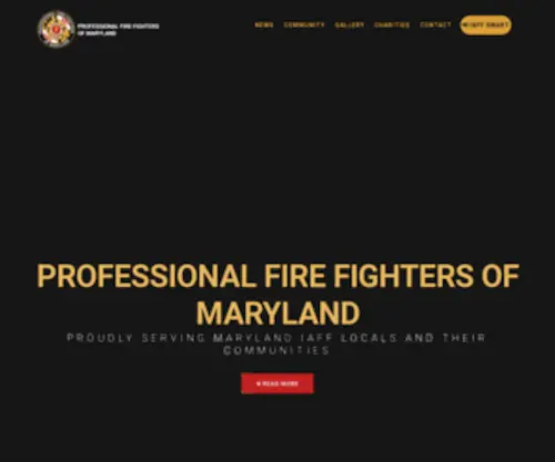 PFFMD.org(Maryland Professional Fire Fighters Association) Screenshot