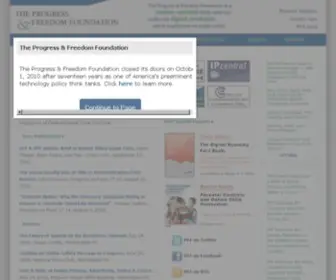 PFF.org(The Progress & Freedom Foundation) Screenshot