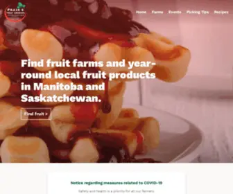 Pfga.com(Prairie Fruit Growers Association) Screenshot