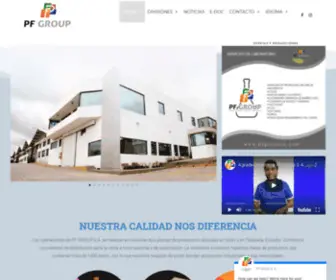 PFgroupsa.com(Productos industriales) Screenshot