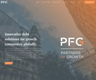 PFgrowth.com(Partners for Growth) Screenshot