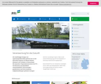 Pfi.de(PFI Planungsgemeinschaft GmbH & Co) Screenshot