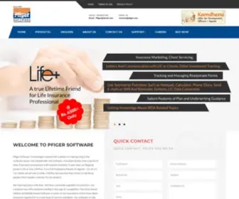 Pfiger.com(Insurance Management Software) Screenshot