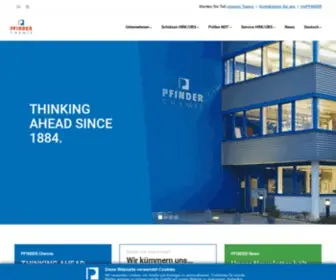 Pfinder.de(Startseite ) Screenshot