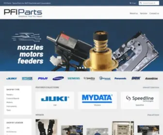 Pfipartsus.com(PFIParts Spare Parts for SMT Machines and Consumables Parts) Screenshot
