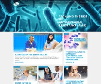 Pfizer.co.uk(Breakthroughs that changes patients&#039; lives) Screenshot