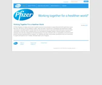 Pfizer.com.sg(Pfizer Singapore) Screenshot