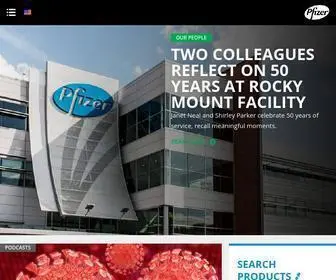 Pfizer.com(One of the world's premier biopharmaceutical companies) Screenshot