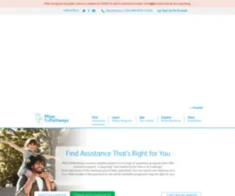 Pfizerrxpath.com(Pfizer RxPathways) Screenshot