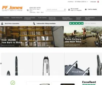 Pfjones.co.uk(PF Jones Witter Tow bars) Screenshot