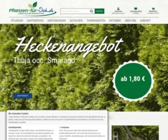 Pflanzen-Fuer-Dich.de(Pflanzen für dich.de) Screenshot