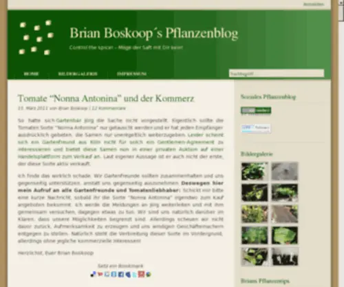 Pflanzenblog.com(Pflanzenblog) Screenshot