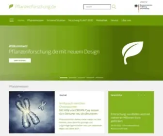 Pflanzenforschung.de(Pflanzenforschung) Screenshot