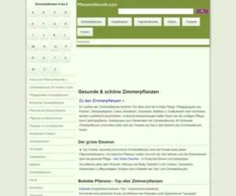 Pflanzenfreunde.com(Pflanzen & Garten Ratgeber) Screenshot