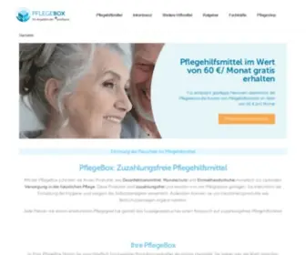 Pflegebox.de(Pflegehilfsmittel & Inkontinenzprodukte) Screenshot