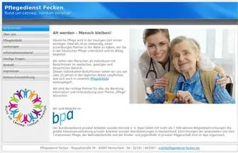 Pflegedienst-Fecken.de(Pflegedienst Fecken) Screenshot