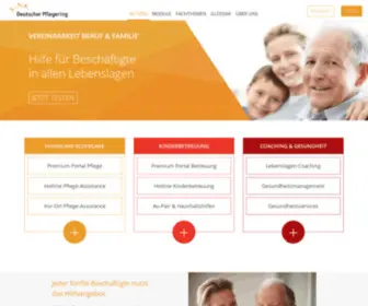 Pflegering.de(Bessere Vereinbarkeit von Beruf und Pflege bzw) Screenshot
