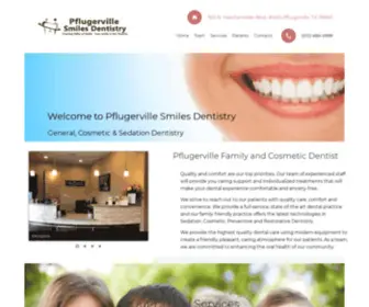 Pflugervillesmilesdentistry.com(Dentist In Pflugerville) Screenshot