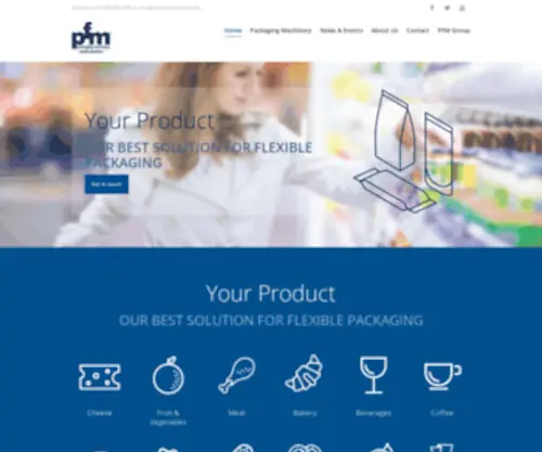 Pfmusa.com(PFM North America) Screenshot