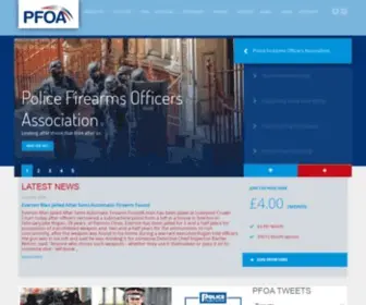 Pfoa.co.uk(Police Firearms Officers Association) Screenshot