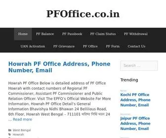 Pfoffice.co.in(Find Your EPF Office's in India) Screenshot