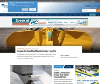 Pfonline.com(The Voice of the Finishing Industry) Screenshot