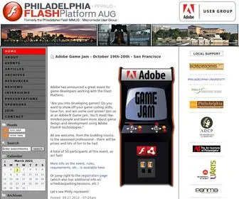 Pfpaug.org(Philadelphia Flash Platform) Screenshot