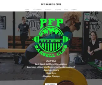 PFpbarbell.com(PFP Barbell) Screenshot