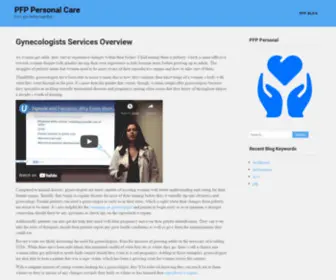 PFpfirm.com(How Gynecologists Help Women With their Health Issues) Screenshot