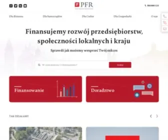 PFR.pl(Grupa Polskiego Funduszu Rozwoju) Screenshot