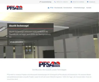 Pfsa.de(Ihr Partner für Folientechnologie) Screenshot