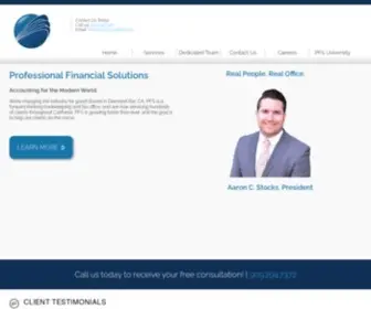 Pfsaccounting.com(Professional Financial Solutions) Screenshot