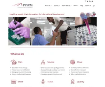 PFSCM.org(Partnership for Supply Chain Management) Screenshot