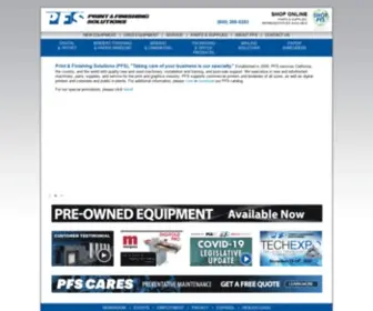 PFSgraphics.com(Print & Finishing Solutions) Screenshot
