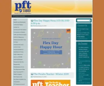 PFT1603.org(Peralta Federation of Teachers) Screenshot