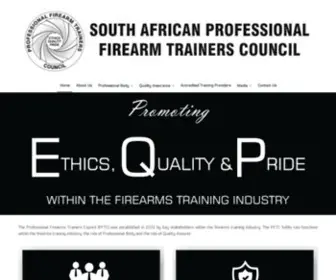 PFTC.co.za(The home of the PFTC The Professional Firearms Trainers Council (PFTC)) Screenshot