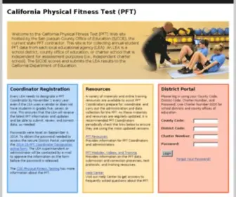 PFtdata.org(California Physical Fitness Test) Screenshot