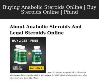 Pfundonline.org(Buying Anabolic Steroids Online) Screenshot